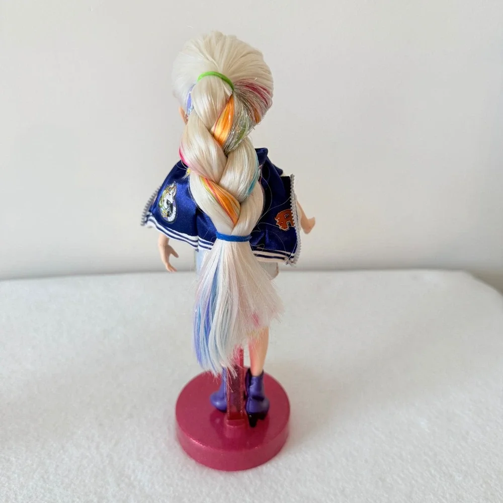 Rainbow High Dolls Lot 7 w Stands Mixed Sizes 10in‎ 11in MGA Bundle